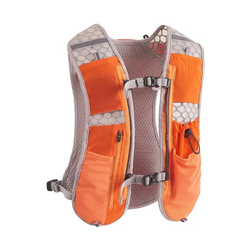 Ultralight Cycling Sport Marathon Vest Backpack Unisex Outdoor Running Vest Phone Holder Bag 1-2L Reflective Hydration Water Bag