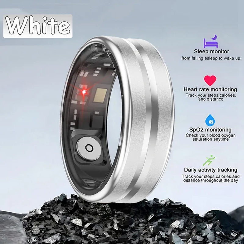 5ATM Waterproof Smart Ring for Men Women Health Monitor Photo Control Sleep Recording Sport Mode GPS Tracking Smartring 2024 New