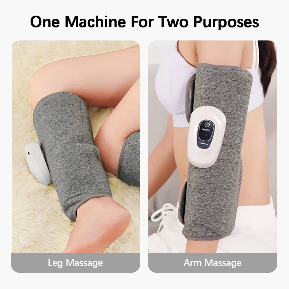 Electric Leg Massager Wireless Rechargeable Air Compression Leg Calf Massage for Pain 