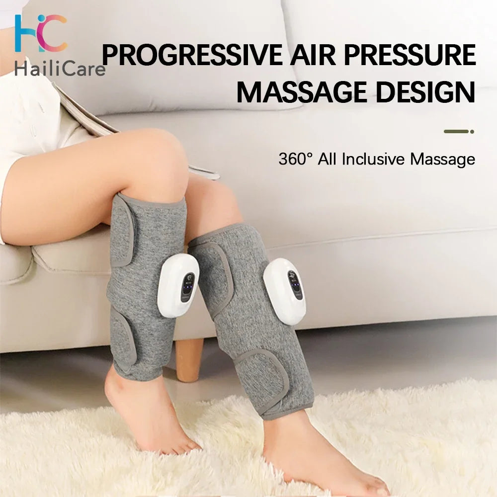 Electric Leg Massager Wireless Rechargeable Air Compression Leg Calf Massage for Pain 