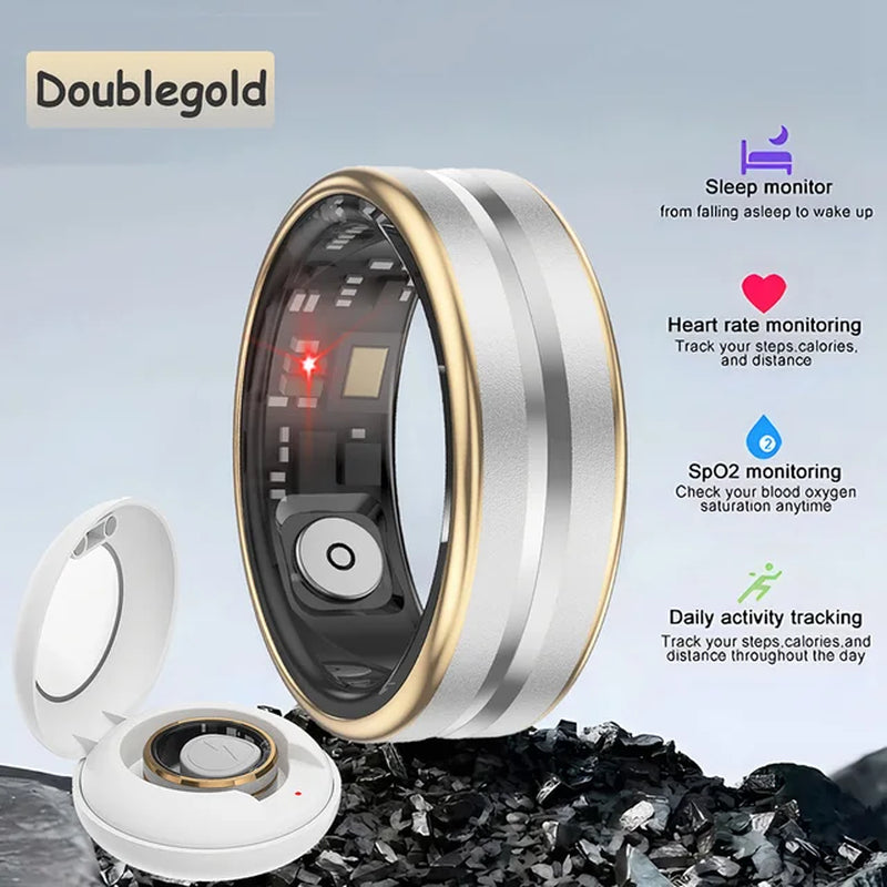 5ATM Waterproof Smart Ring for Men Women Health Monitor Photo Control Sleep Recording Sport Mode GPS Tracking Smartring 2024 New